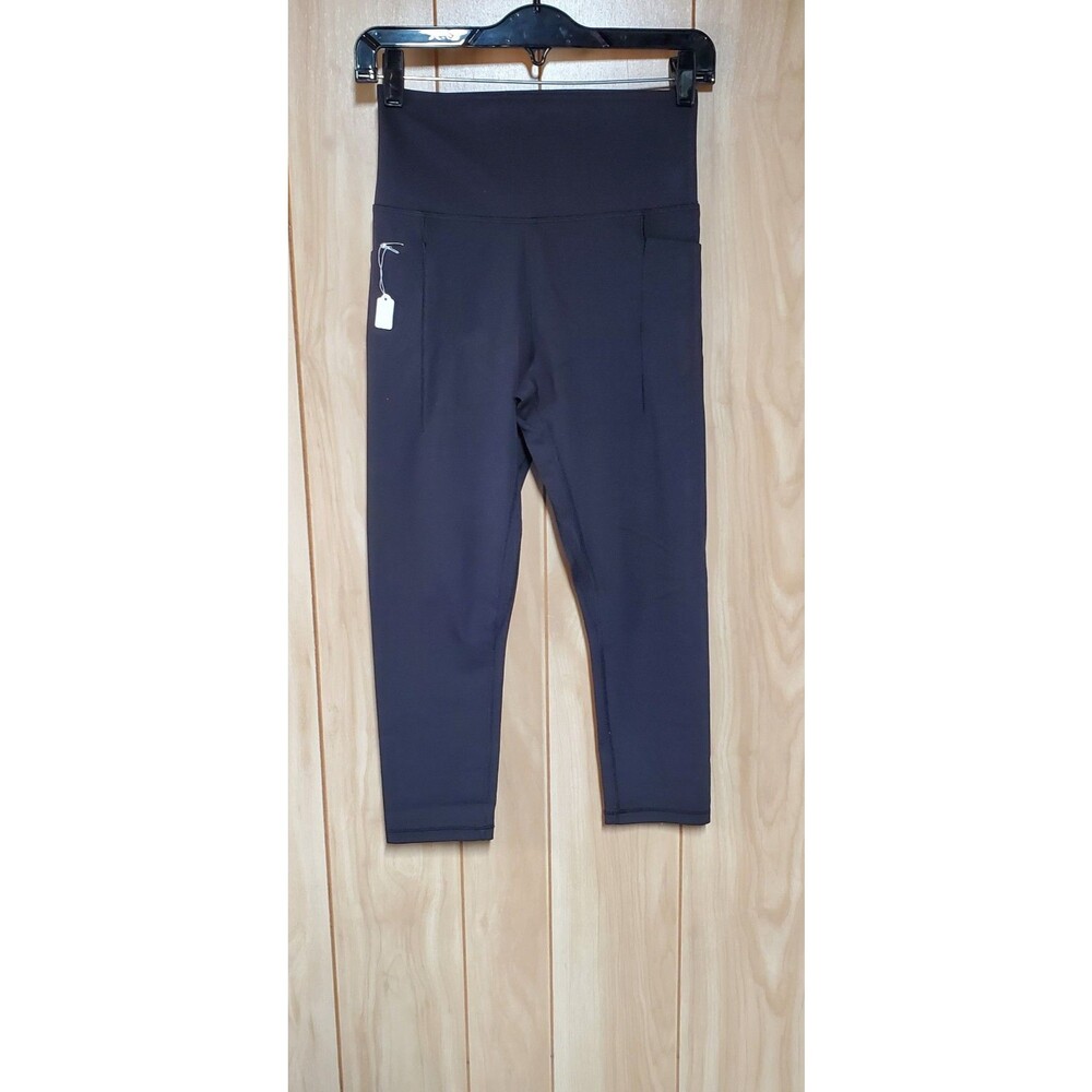 Avia SoftSculpt Women's Black Athletic Capri Leggings with Pockets NWT Size Sm